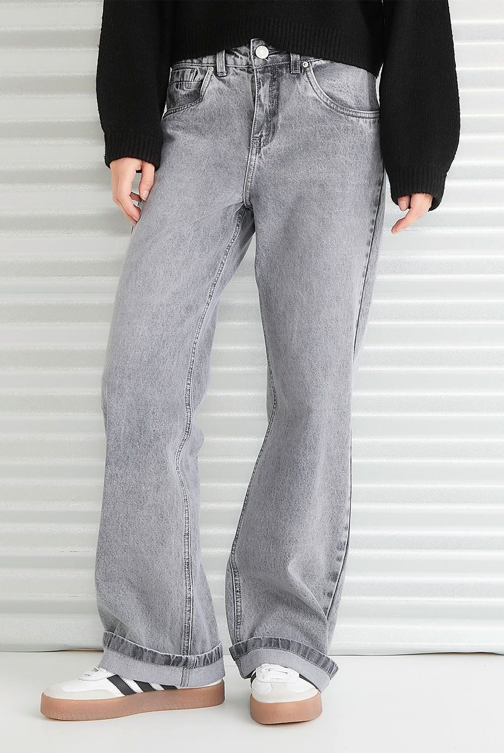 AMERICANINO - Jeans Straight Tiro Medio Mujer Americanino