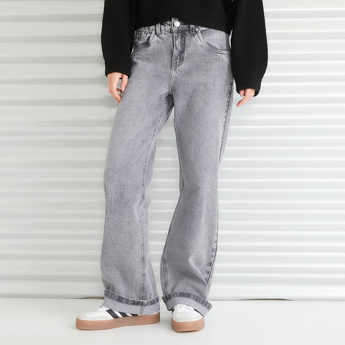 AMERICANINO - Jeans Straight Tiro Medio Mujer Americanino