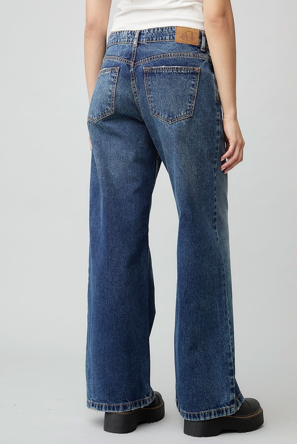AMERICANINO - Jeans Wide Leg Tiro Medio Mujer Americanino
