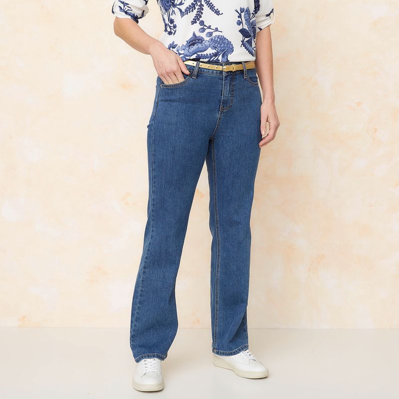 S COCCI - Jeans Básico Tiro Alto Mujer S.Cocci