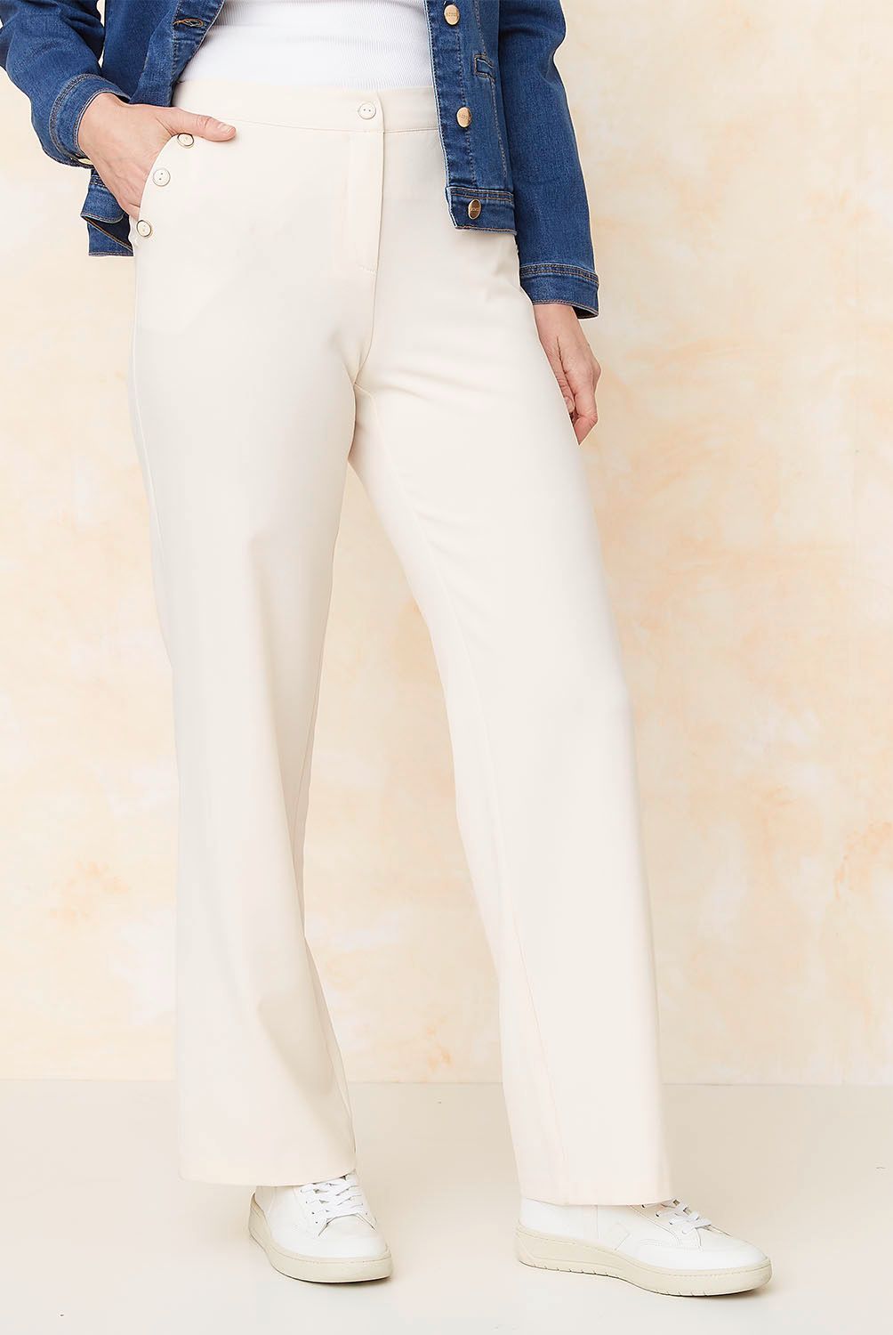 S COCCI - Pantalón Palazzo Tiro Medio Mujer S.Cocci