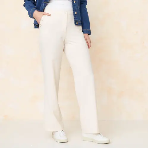 S COCCI - Pantalón Palazzo Tiro Medio Mujer S.Cocci