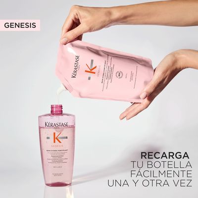 Imagen 2 del producto Recarga Shampoo Anti-Caída Genesis Bain Hydra-Fortifiant 500ml Kérastase