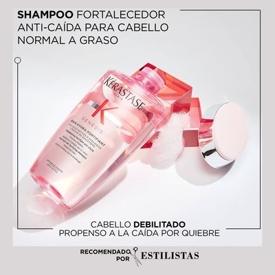 Imagen 2 del producto Set Anti-Caída Genesis Shampoo Bain Hydra Fortifiant 250ml + Aceite LHuile Originale Elixir Ultime 50ml Kérastase