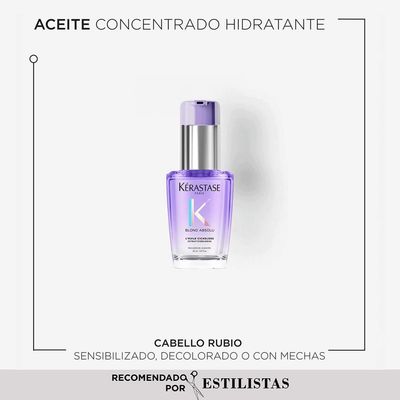 Imagen 2 del producto Aceite Capilar Para Cabello Rubio Dañado O Decolorado Blond Absolu Cicagloss L´Huile 30Ml Kérastase