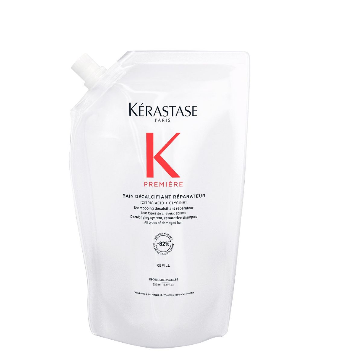 KERASTASE - Shampoo Reparación Cabello Dañado Première Bain Décalcifiant 500 Ml Kérastase