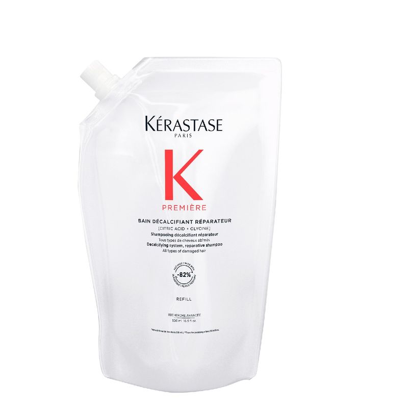 KERASTASE - Recarga Shampoo Reparación Cabello Dañado Première Bain Décalcifiant Réparateur 500ml Kérastase