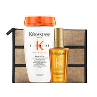 Set Cabello Seco Nutritive Shampoo Bain Satin 250ml + Aceite LHuile Originale Elixir Ultime 50ml Kérastase