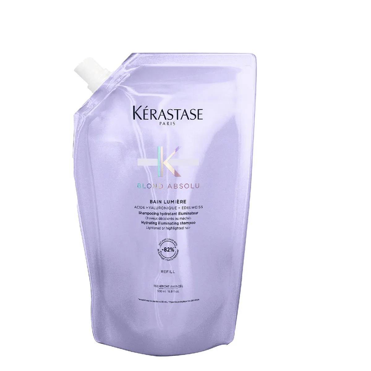 KERASTASE - Recarga Shampoo Hidratante Cabello Rubio o Decolorado Blond Absolu 500ml Kérastase