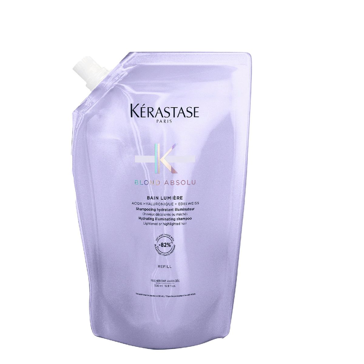 KERASTASE - Recarga Shampoo Hidratante Cabello Rubio o Decolorado Blond Absolu 500ml Kérastase