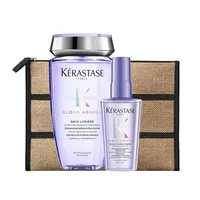 Set Reparación Cabello Rubio o Decolorado Blond Absolu Shampoo Bain Blond Lumiere 250ml + Aceite Huile Cicaextreme 50ml Kérastase