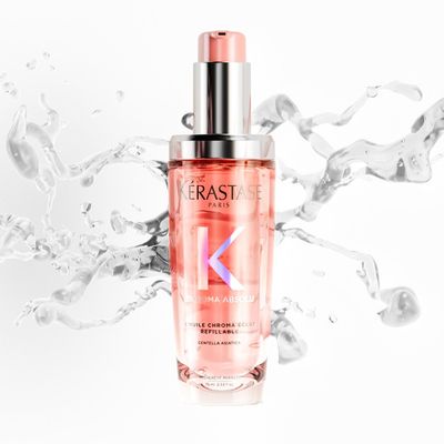 Imagen 2 del producto Aceite capilar reparador para cabello con color L'Huile Chroma Éclat Radiance 75ml Kérastase.