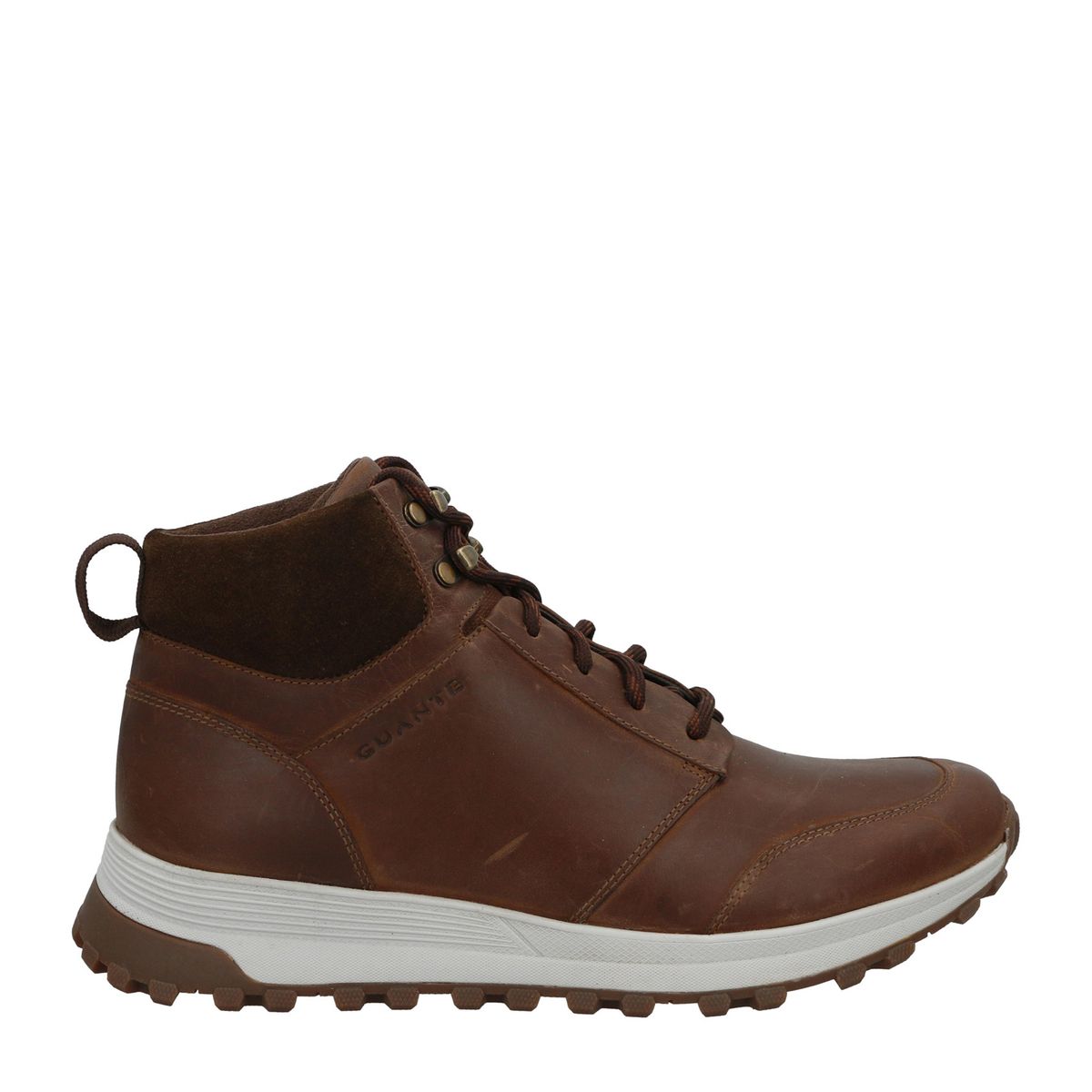 GUANTE - Botín Hombre Cuero Café Guante