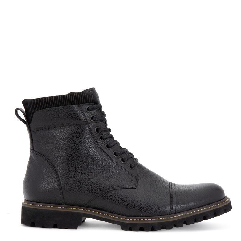 GUANTE - Botín Hombre Cuero Negro Guante
