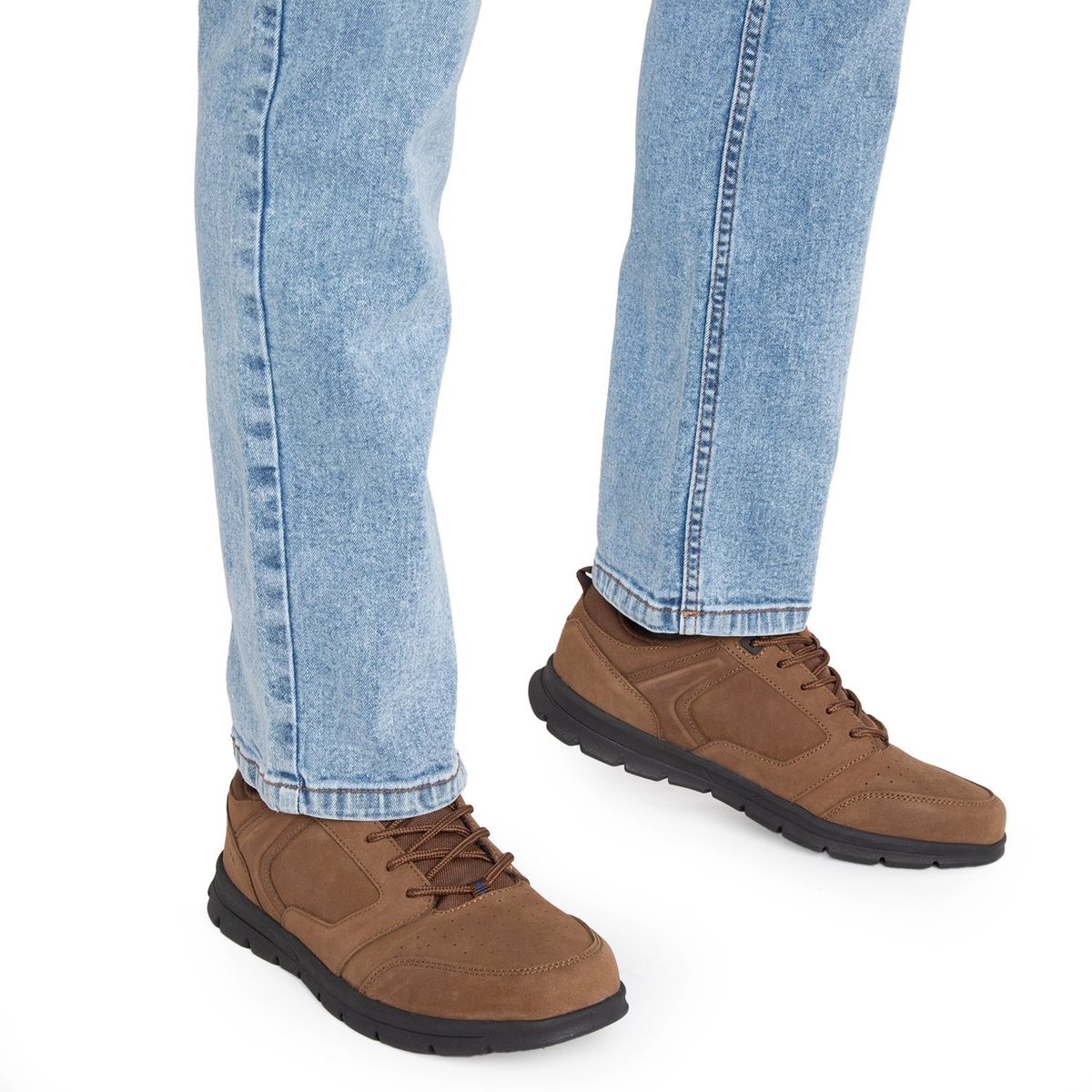 GUANTE - Zapato Casual Hombre Cuero Café Guante