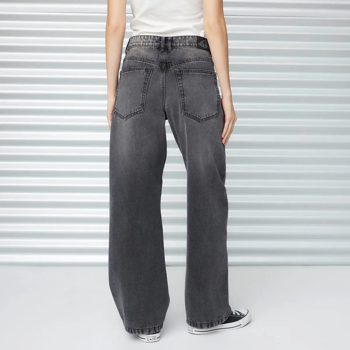 AMERICANINO - Jeans Baggy Tiro Medio Mujer Americanino