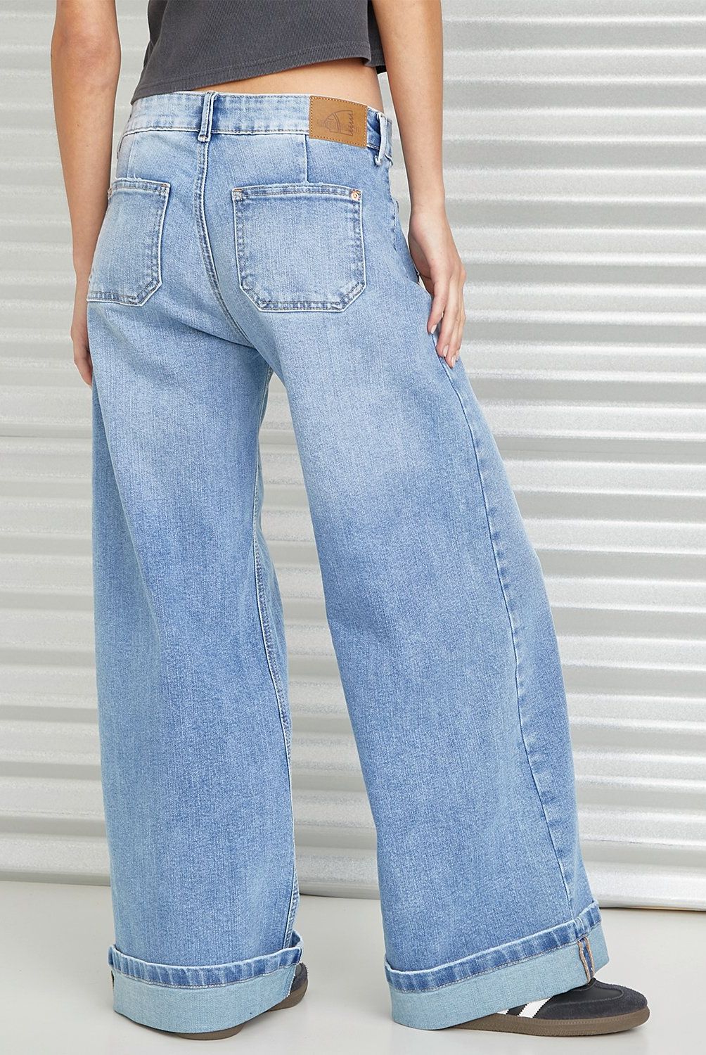 AMERICANINO - Jeans Wide Leg Tiro Medio Mujer Americanino