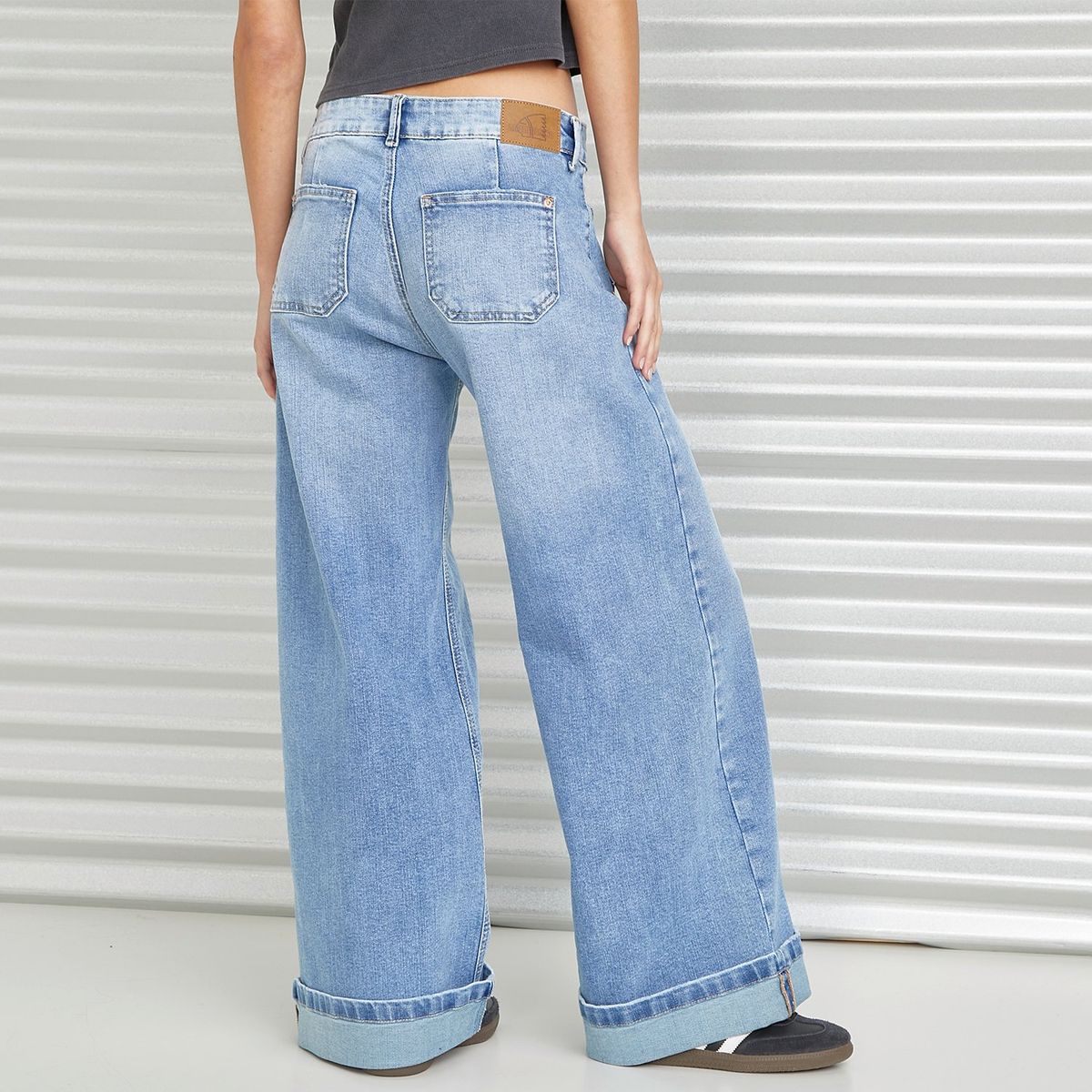AMERICANINO - Jeans Wide Leg Tiro Medio Mujer Americanino