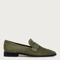 URCO - Mocasin Mujer Cuero Verde