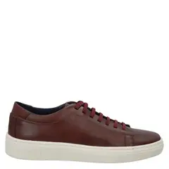 GUANTE - Zapatilla Urbana Hombre Cuero Rojo