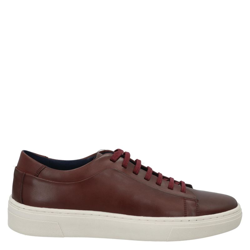 GUANTE - Zapatilla Urbana Hombre Cuero Rojo Guante