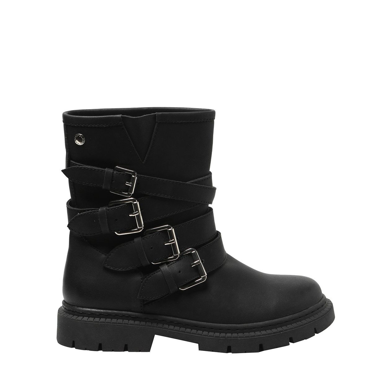 ROMANO - Botín Mujer Cuero Negro Romano