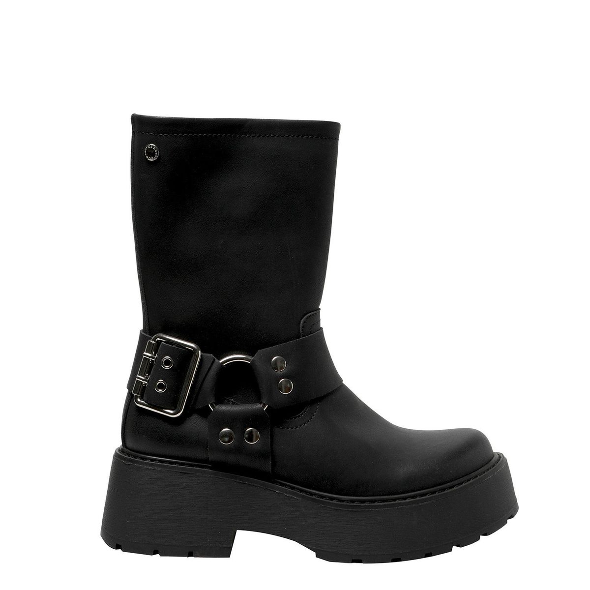 ROMANO - Botín Mujer Cuero Negro Romano