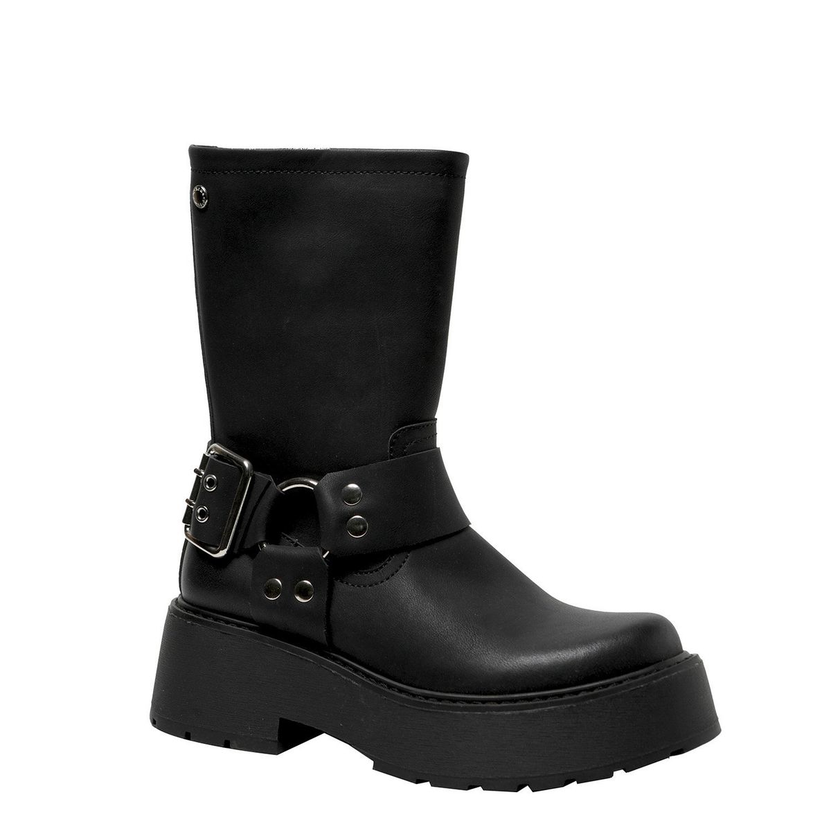 ROMANO - Botín Mujer Cuero Negro Romano