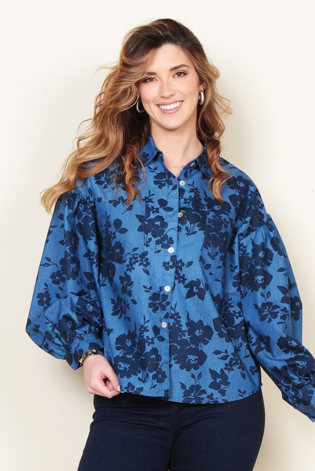 WADOS - Blusa Manga Larga Algodón Mujer Wados