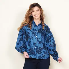 WADOS - Blusa Manga Larga Algodón Mujer