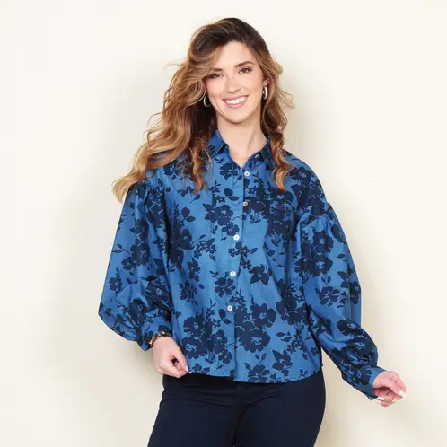 WADOS - Blusa Manga Larga Algodón Mujer