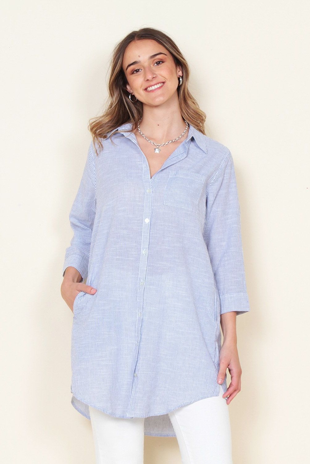 WADOS - Blusa Manga Larga Algodón Mujer Wados