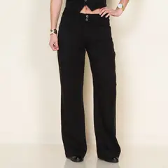 WADOS - Pantalón Regular Tiro Alto Tencel Mujer