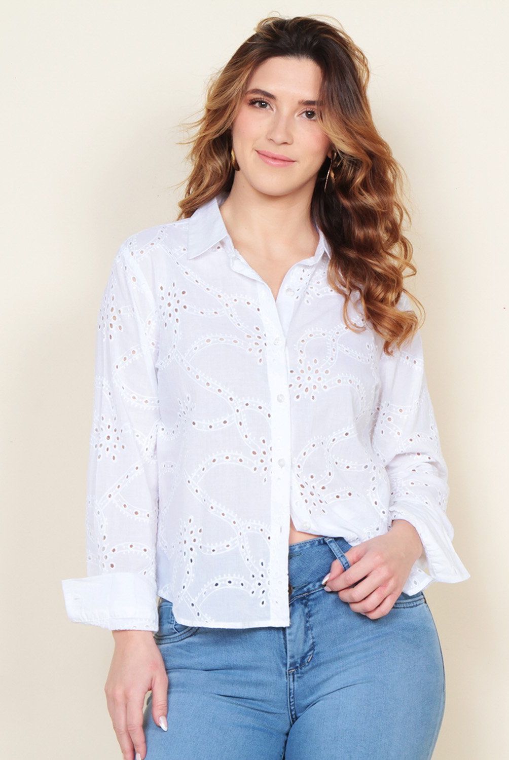 WADOS - Blusa Manga Larga Algodón Mujer Wados