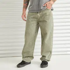 AMERICANINO - Jeans Baggy Tiro Alto Algodón Hombre