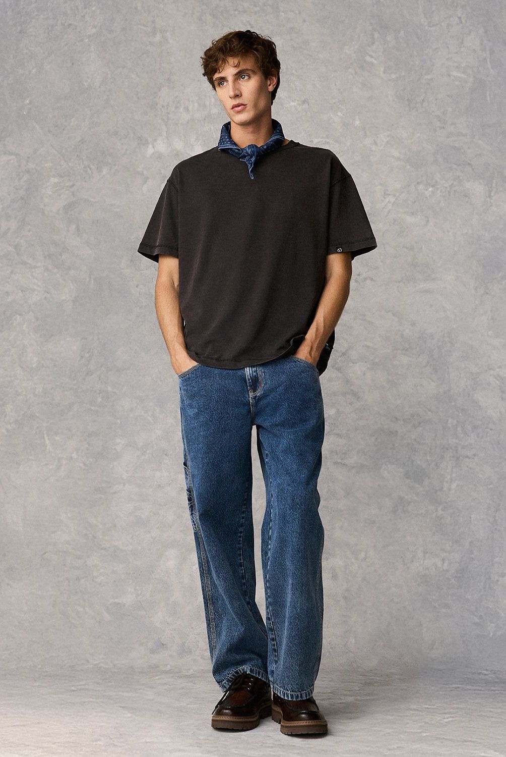 AMERICANINO - Jeans Carpintero Americanino Straight Fit Tiro Alto Hombre