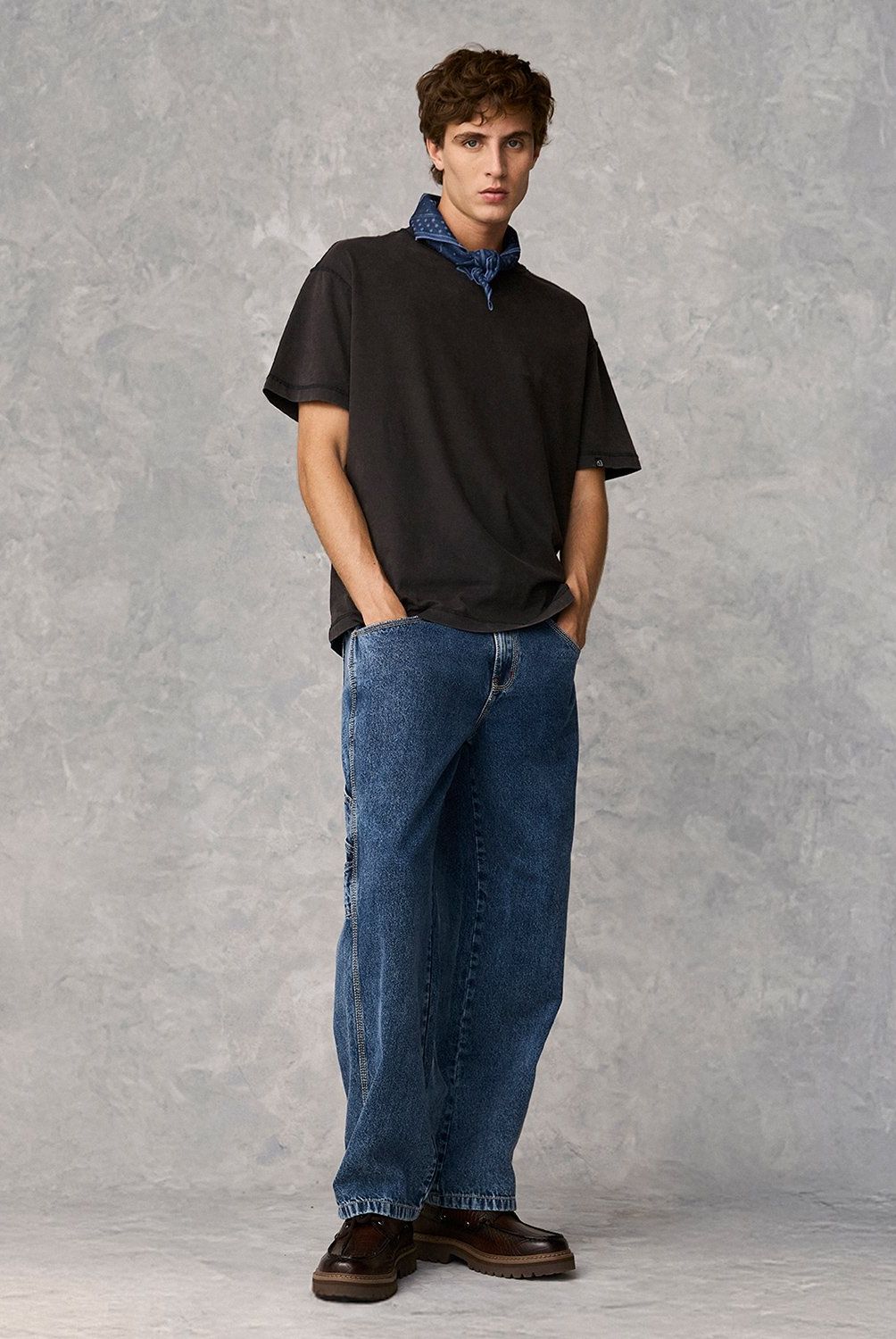 AMERICANINO - Jeans Carpintero Americanino Straight Fit Tiro Alto Hombre