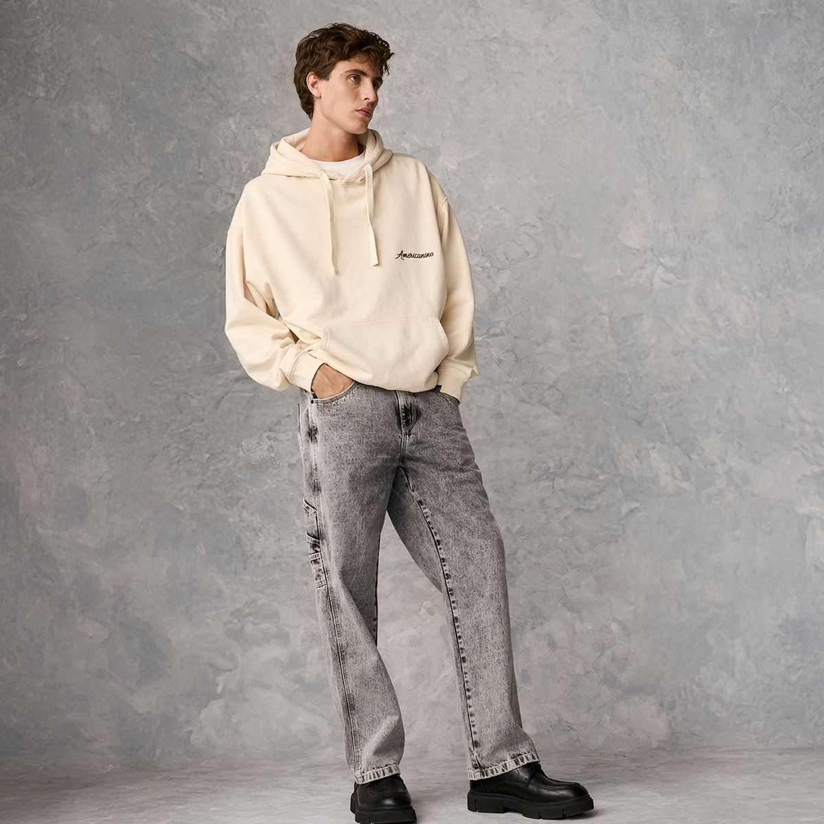 AMERICANINO - Jeans Straight Carpintero Hombre Americanino