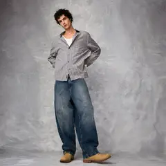 AMERICANINO - Jeans Baggy Tiro Medio Hombre