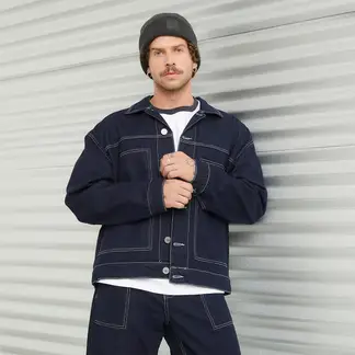 AMERICANINO - Chaqueta Denim Raw Hombre