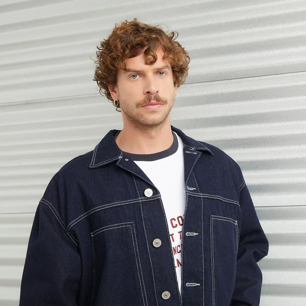 AMERICANINO - Chaqueta Denim Raw Hombre Americanino