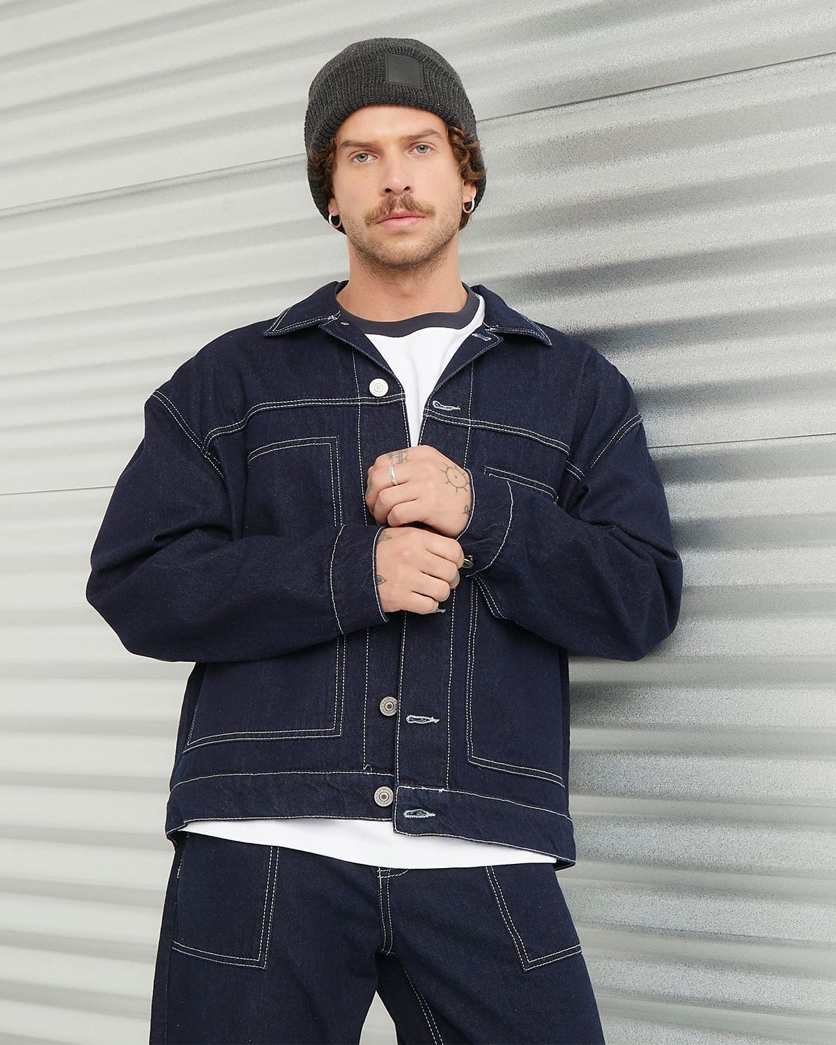 AMERICANINO Chaqueta Denim Raw Hombre Americanino