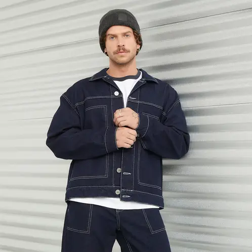 AMERICANINO - Chaqueta Denim Raw Hombre