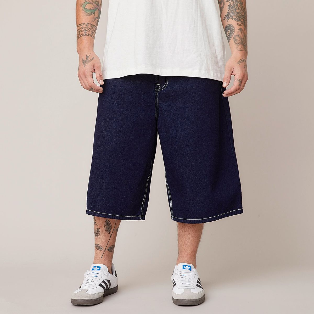 AMERICANINO - Bermuda Denim Baggy Algodón Americanino Hombre