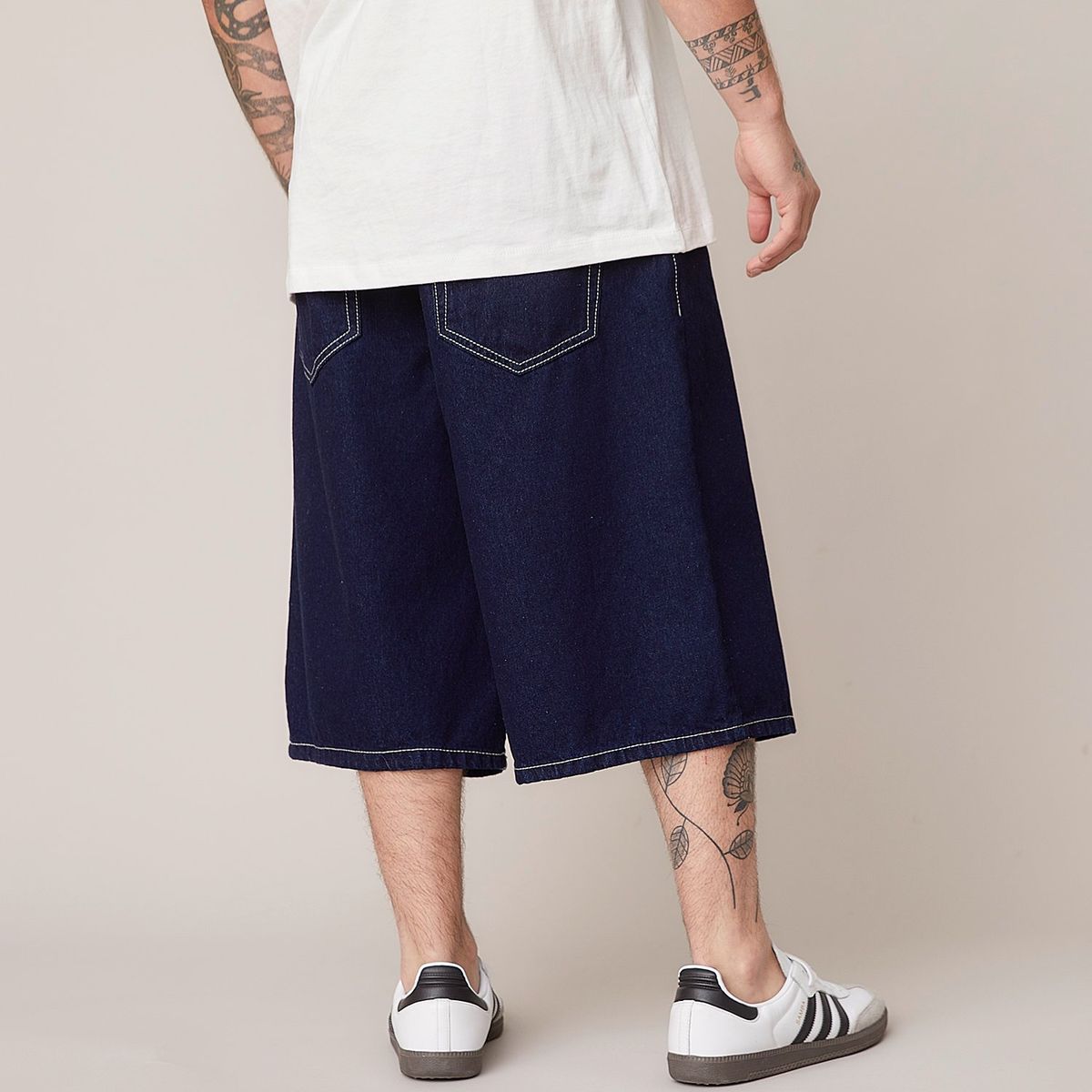 AMERICANINO - Bermuda Denim Baggy Algodón Americanino Hombre