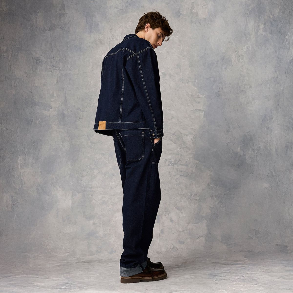 AMERICANINO - Jeans Carpintero Tiro Alto Straight Hombre Americanino