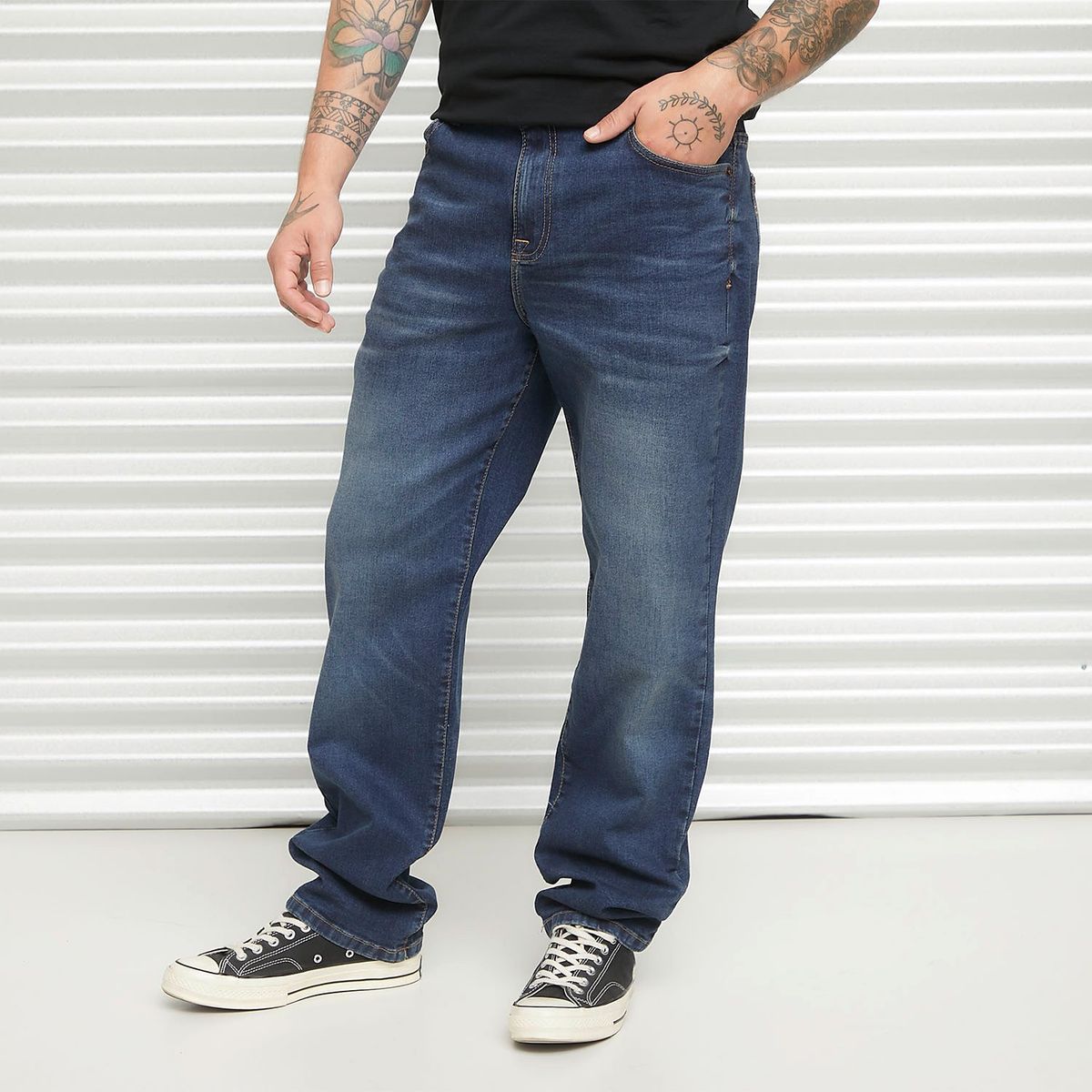 AMERICANINO - Jeans Americanino Straight Tiro Medio Hombre Algodón