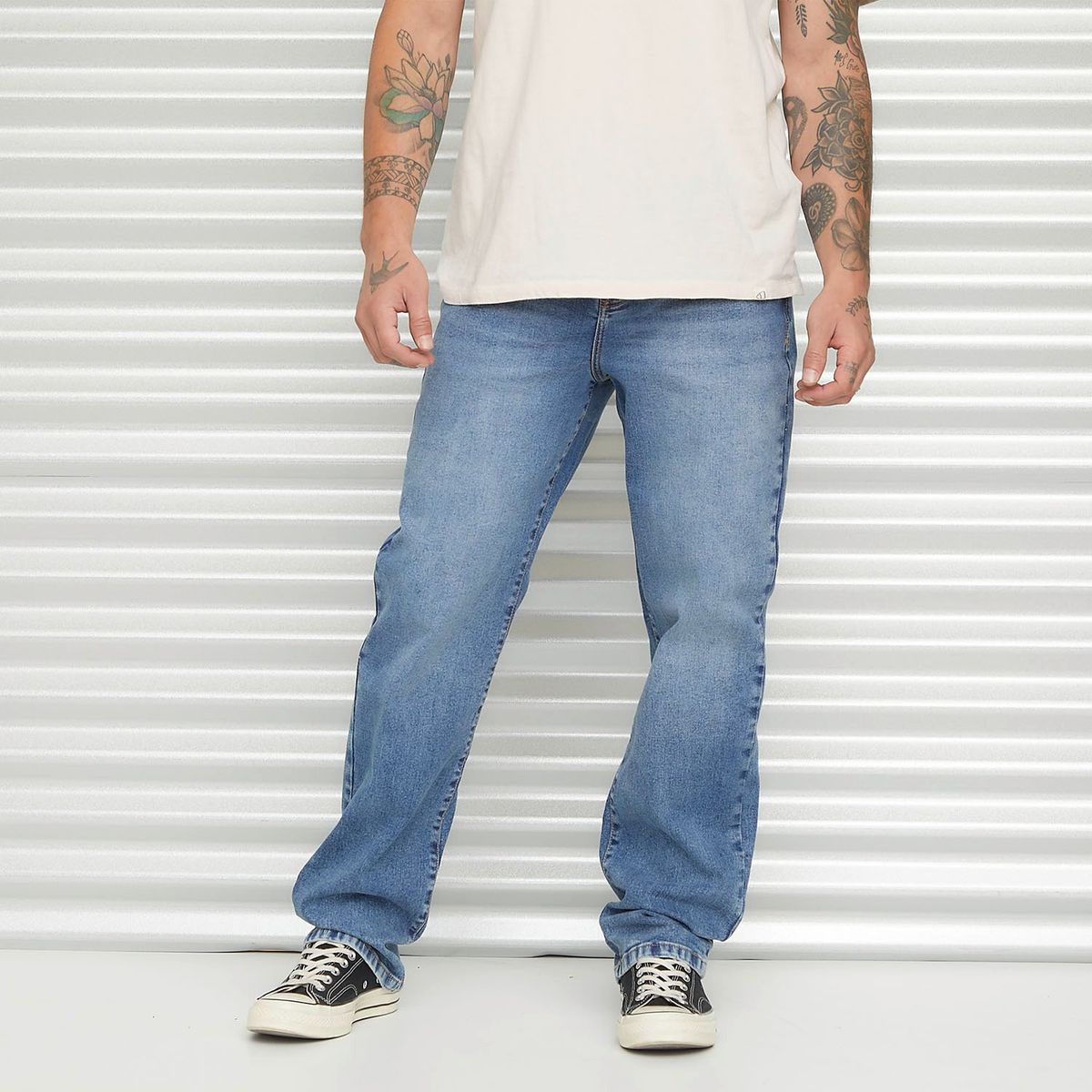 AMERICANINO - Jeans Americanino Straight Tiro Medio Hombre Algodón