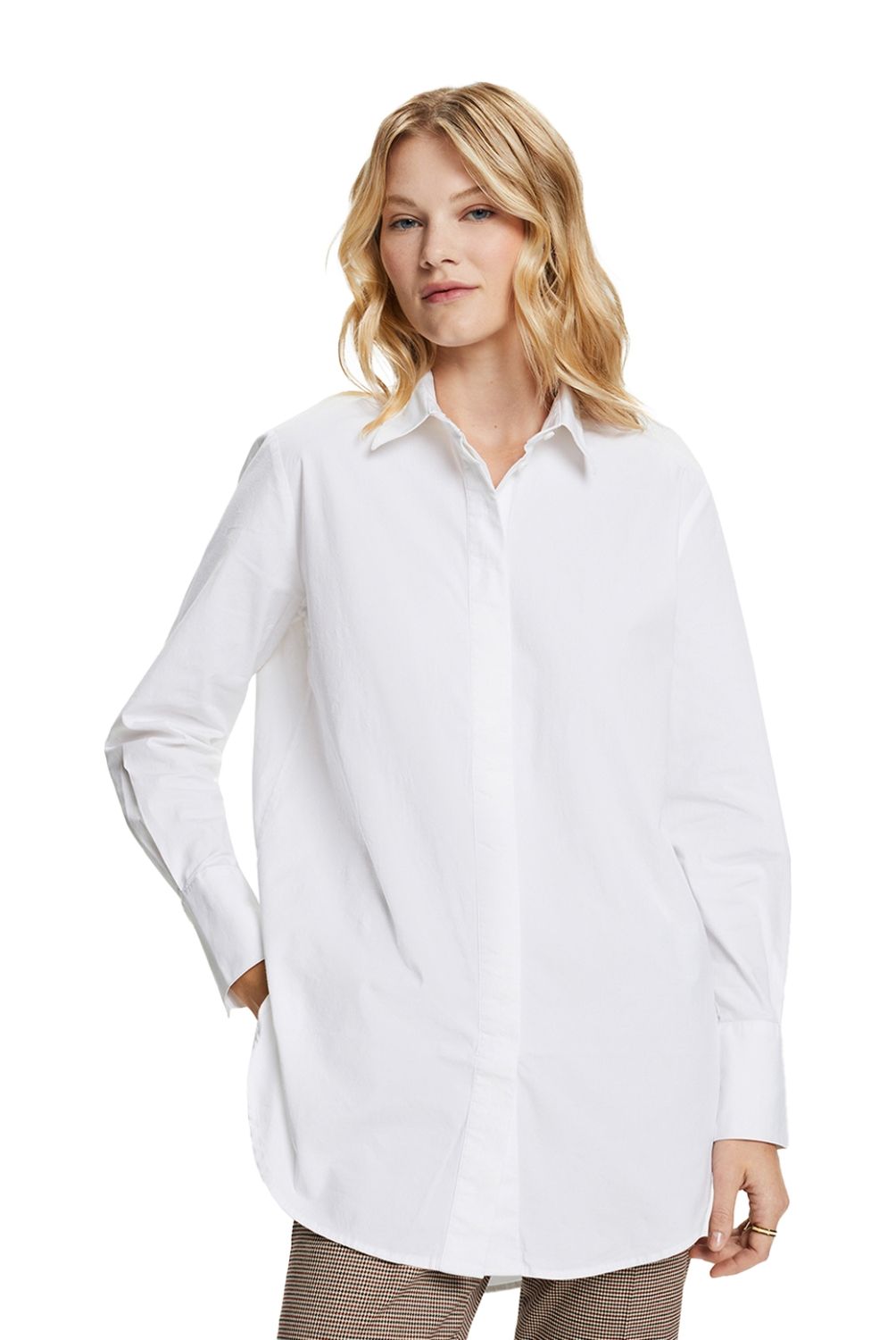 ESPRIT - Blusa Manga Larga Algodón Mujer Esprit
