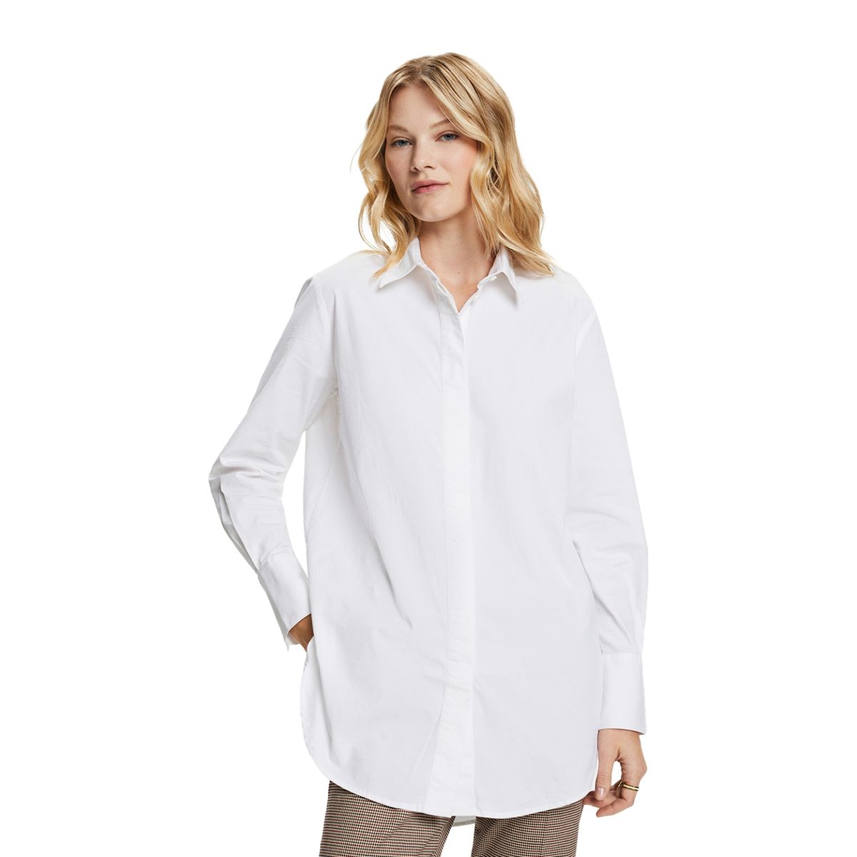 ESPRIT - Blusa Manga Larga Algodón Mujer Esprit